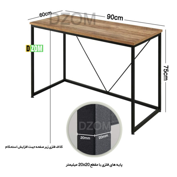 میز اداری دیزم مدل SD-1-90-1ONE - تصویر 6