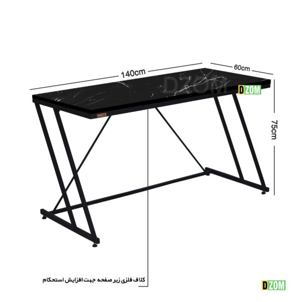 میز طرح سنگ دیزم مدل TLD_49K08_120SB - تصویر 2