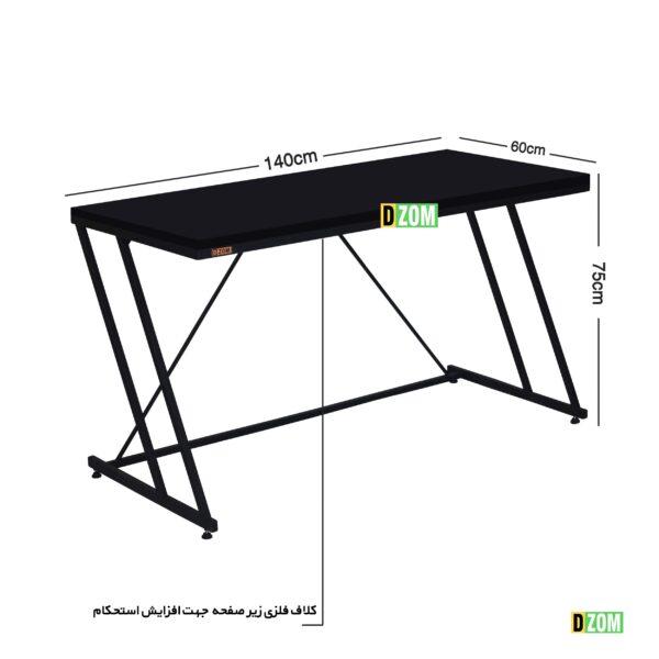 میز اداری طرح کلاسیک دیزم مدل TLD-6-140-8ONE - تصویر 2