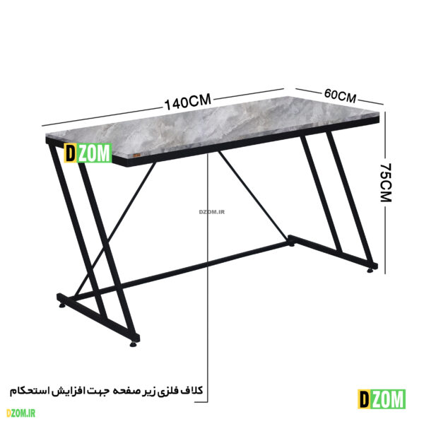 میز اداری دیزم مدل TLD-77E25-140GRONE - تصویر 2