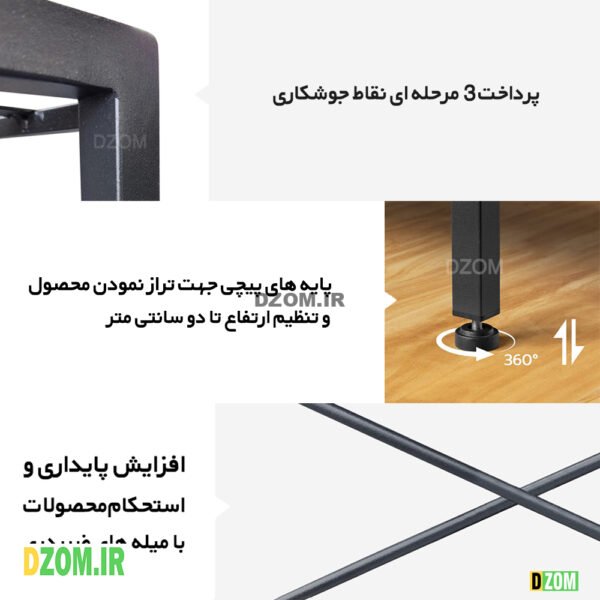 میز کامپیوتر دیزم مدل TLD-73K00-140SB - تصویر 7