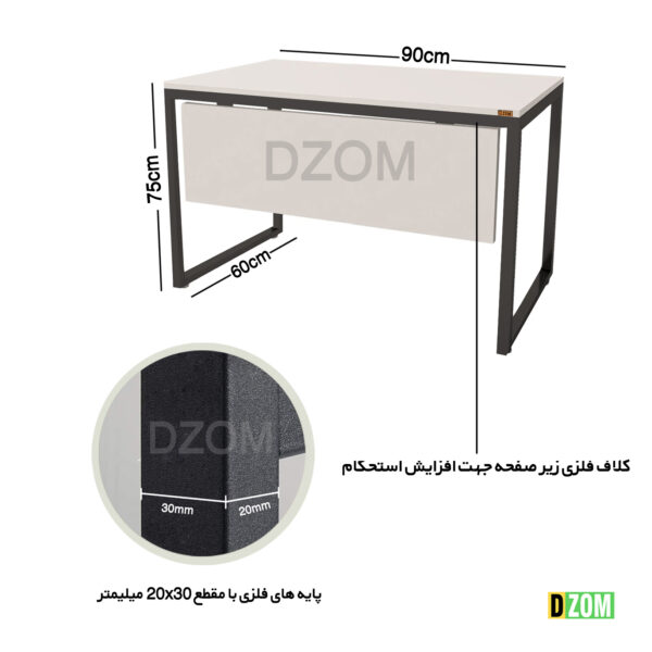 میز اداری دیزم مدل TLD-11J41-90WONE - تصویر 2