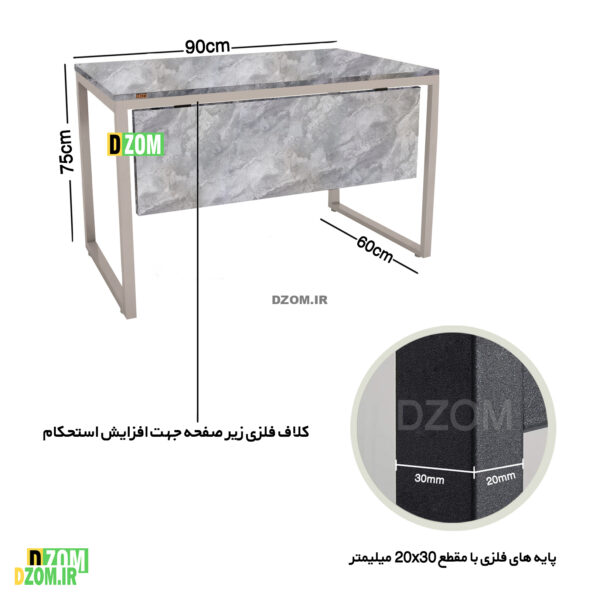 میز اداری دیزم مدل TLD-11J41-90GRONE - تصویر 2