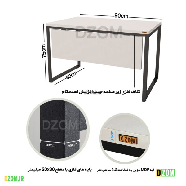 میز اداری دیزم مدل   TLD-1-90-1 - تصویر 6