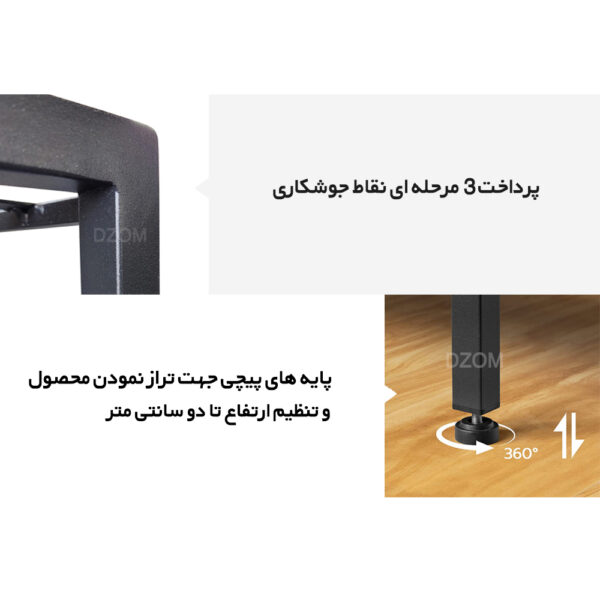 میز اداری دیزم مدل CD_Q100_120_SB - تصویر 7