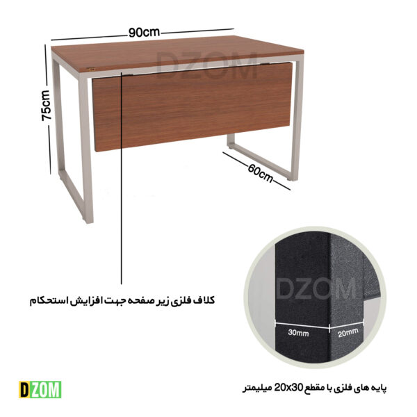 میز اداری دیزم مدل TLD-11J41-90BRNONE - تصویر 2