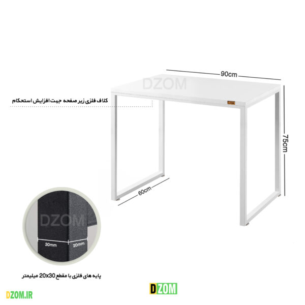 میز اداری دیزم مدل TLD-93D43-90WONE - تصویر 2