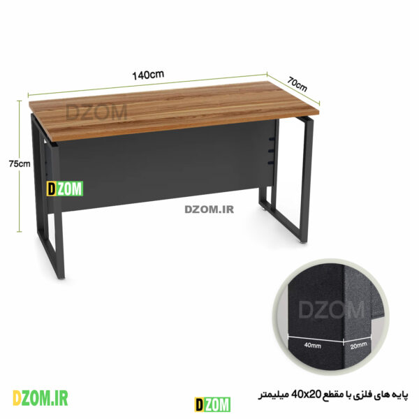 میز مدیریت دیزم مدل TLD-62H17-140BABRNONE - تصویر 7