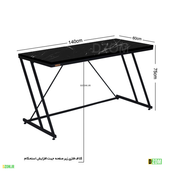 میز اداری دیزم مدل TLD_49K08_140SB - تصویر 5