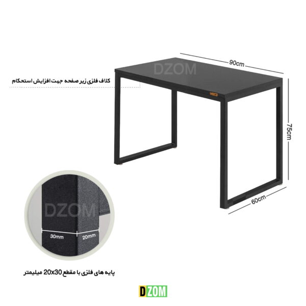 میز اداری دیزم مدل TLD-93D43-90BONE - تصویر 2