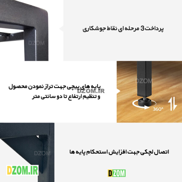 میز اداری دیزم مدل TLD-11J41-90SB - تصویر 6