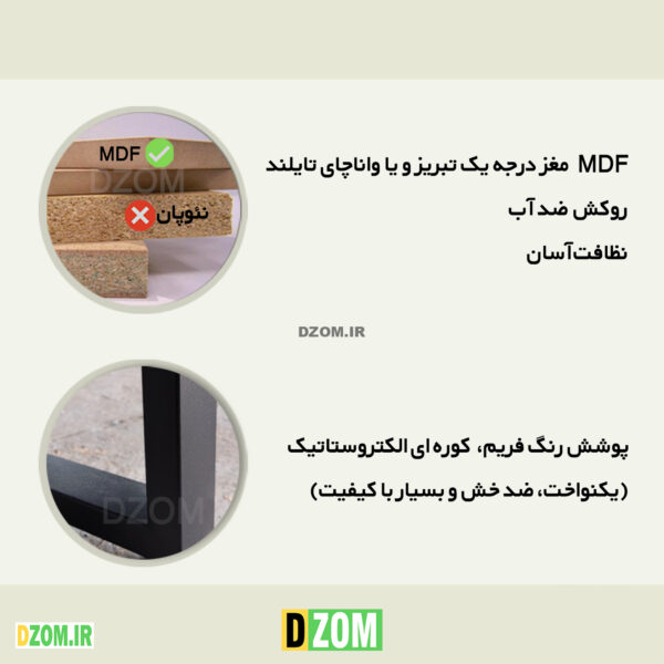 میز کامپیوتر دیزم مدل CD_C100_140_SW - تصویر 7