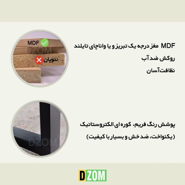 میز اداری دیزم مدل CD_Q100_120_SB - تصویر 9