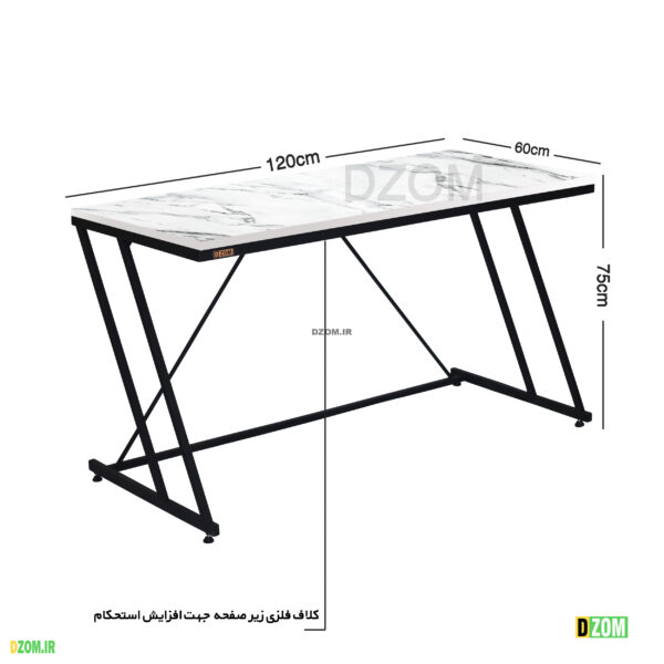 میز اداری دیزم مدل TLD_49K08_120SW - تصویر 5