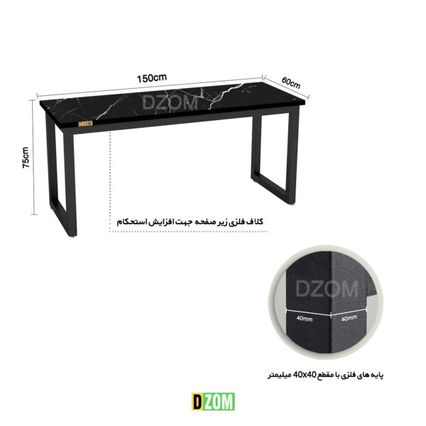 میز مدیریت دیزم مدل CD_A100_150_SB - تصویر 2