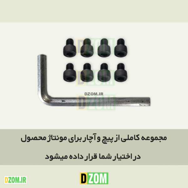 میز کامپیوتر دیزم مدل مونتاژی TLD_asm_140×60_BRN - تصویر 6